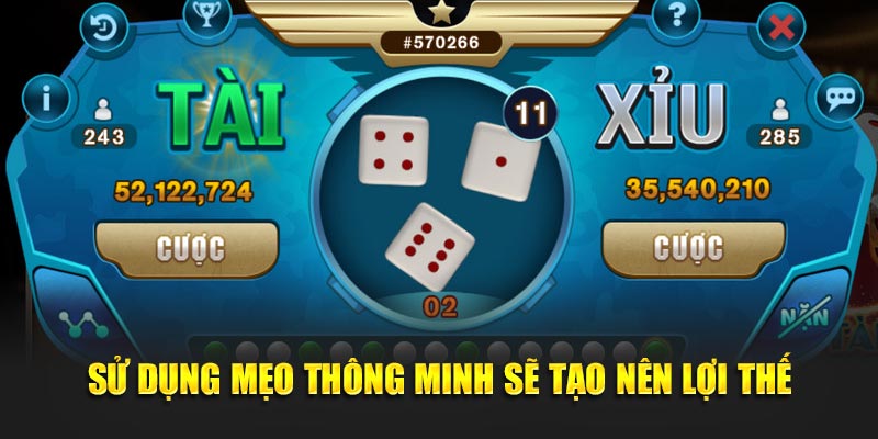 Sử dụng mẹo chơi tài xỉu 789WIN sáng suốt sẽ tạo nên lợi thế